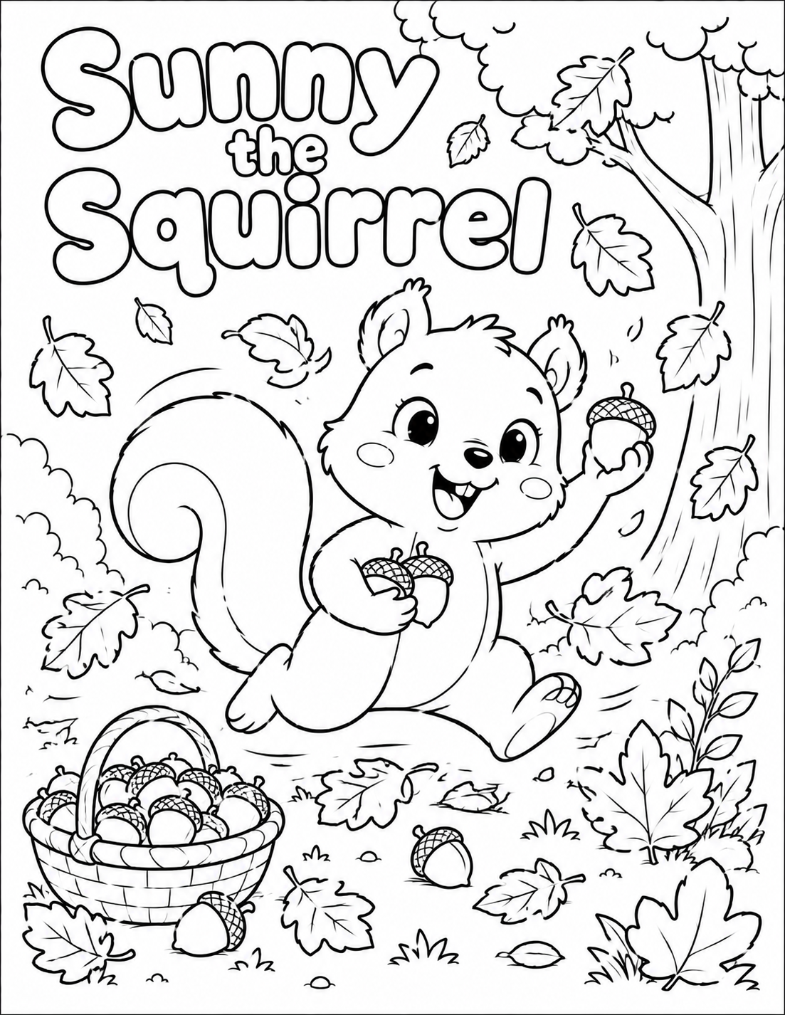 Big Feelings Woodland Coloring Book 20 Page PDF