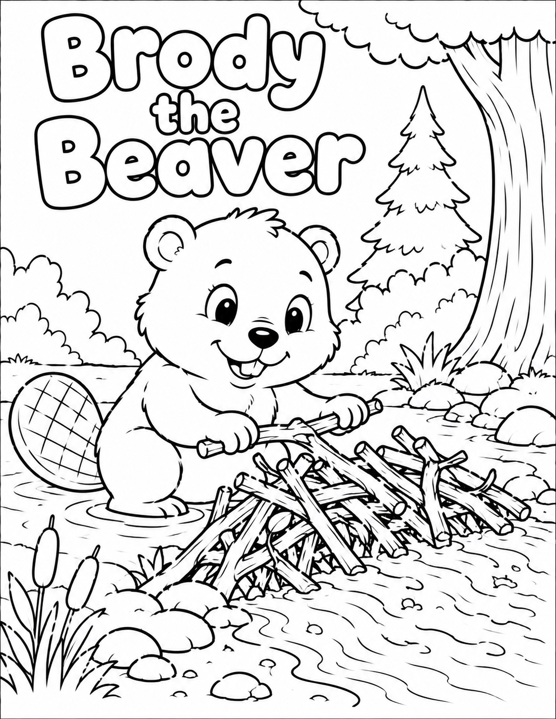 Big Feelings Woodland Coloring Book 20 Page PDF