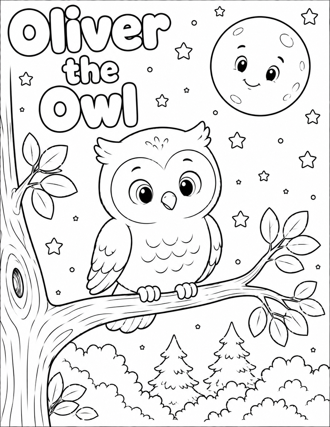 Big Feelings Woodland Coloring Book 20 Page PDF